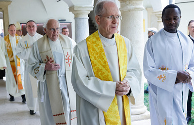 Knapp 60 Priester der Diözese Graz-Seckau trafen sich bei der Priesterwallfahrt 2026 im Grazer Minoriten-Kloster.